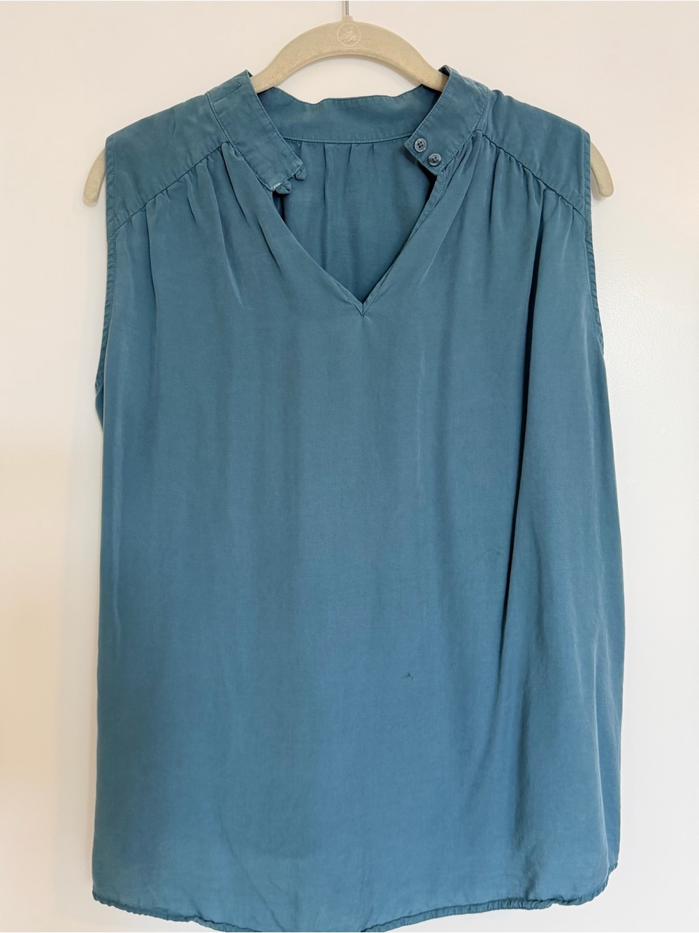 CLOTH & STONE Sleeveless Blue-Green Top, Medium